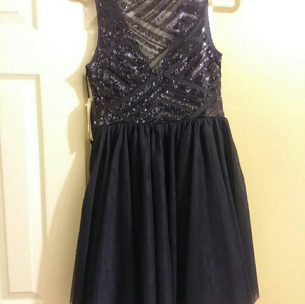 Navy cocktail dress